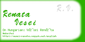 renata vesei business card